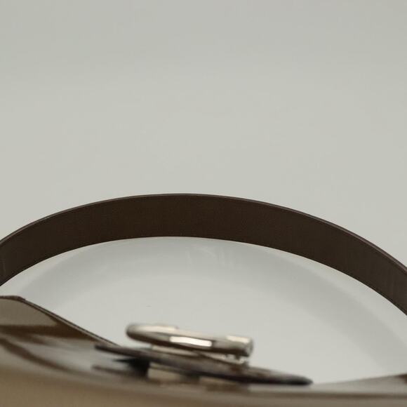 CELINE Shoulder Bag Patent Leather Khaki Silver - Picture 8 of 13